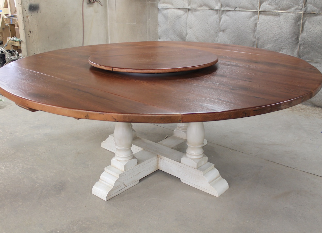 Large Round Dining Room Table With Leaf