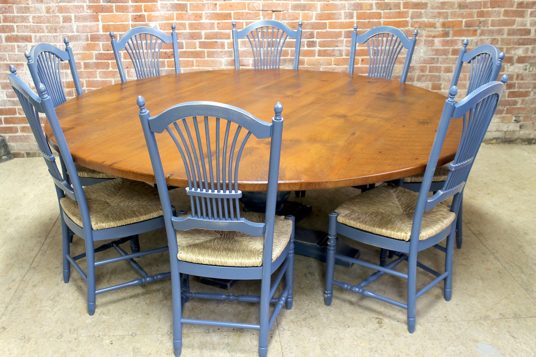 antique oak round kitchen table